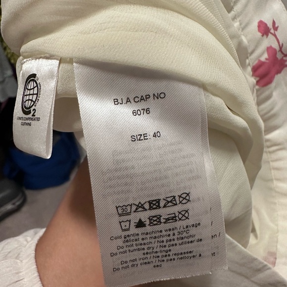 Ganni Rose Print Pleated Georgette Maxi Skirt - Picture 4 of 6